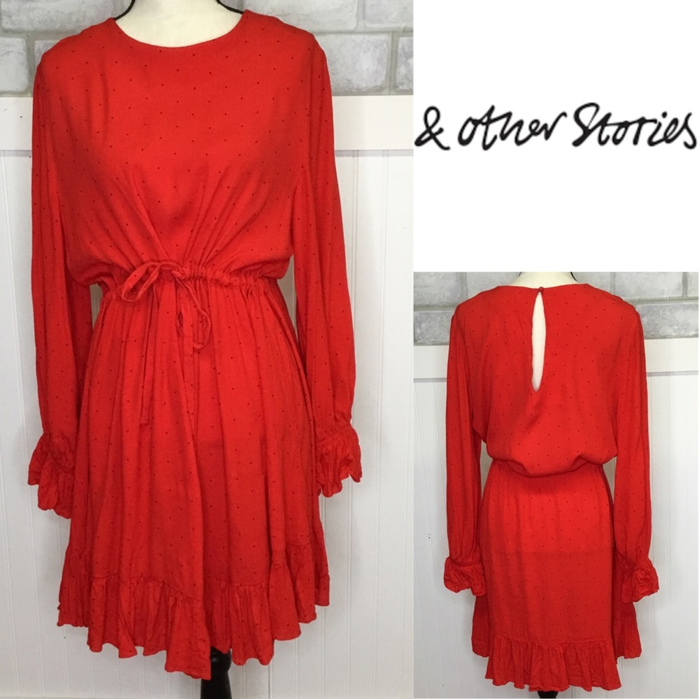 Paris Atelier & other stories red polka dot Dress